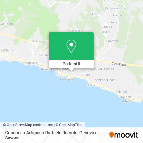 Mappa Consorzio Artigiano Raffaele Rumolo