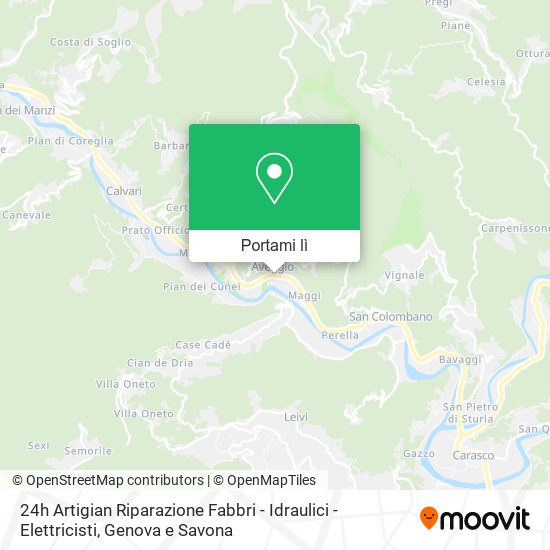 Mappa 24h Artigian Riparazione Fabbri - Idraulici - Elettricisti