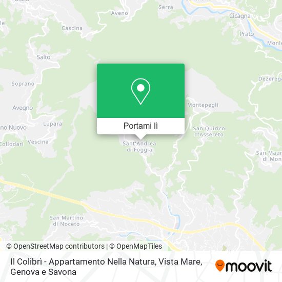 Mappa Il Colibrì - Appartamento Nella Natura, Vista Mare