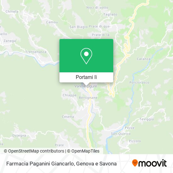 Mappa Farmacia Paganini Giancarlo