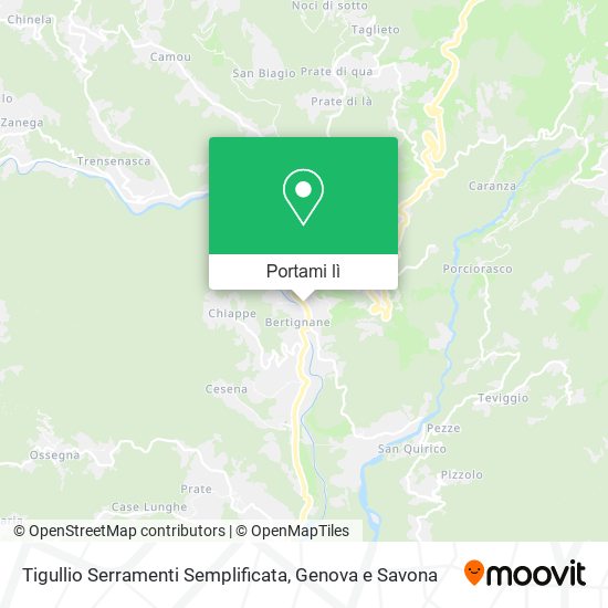 Mappa Tigullio Serramenti Semplificata