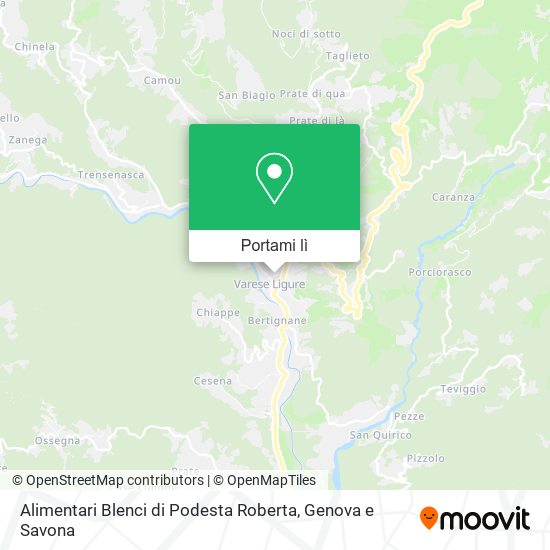Mappa Alimentari Blenci di Podesta Roberta