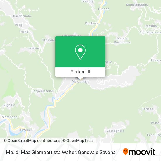 Mappa Mb. di Maa Giambattista Walter