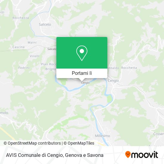 Mappa AVIS Comunale di Cengio