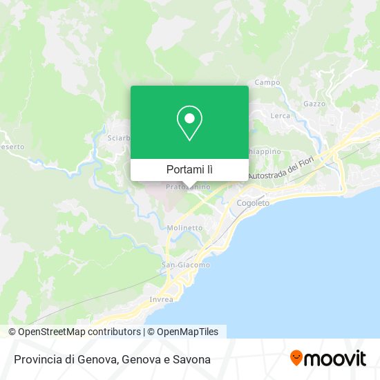 Mappa Provincia di Genova