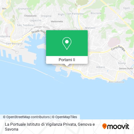 Mappa La Portuale Istituto di Vigilanza Privata