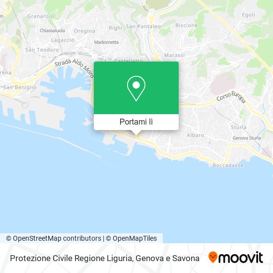 Mappa Protezione Civile Regione Liguria