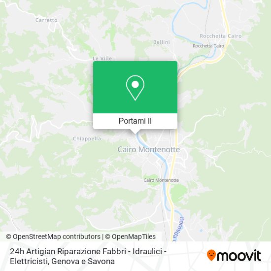 Mappa 24h Artigian Riparazione Fabbri - Idraulici - Elettricisti