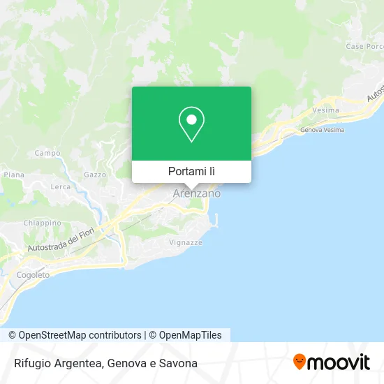 Mappa Rifugio Argentea