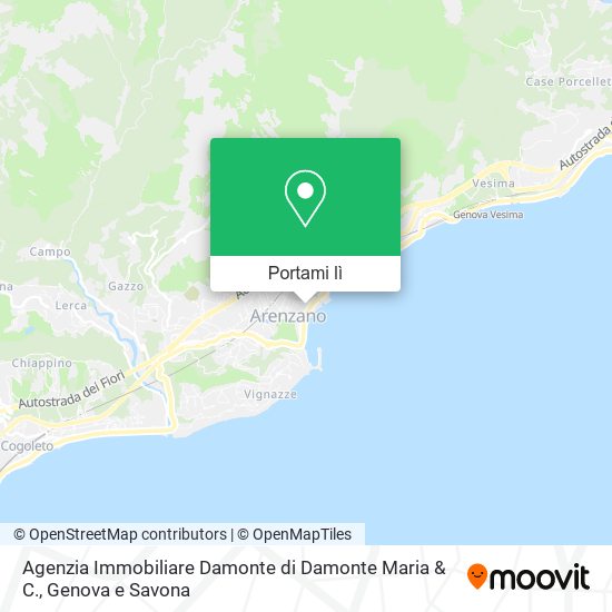 Mappa Agenzia Immobiliare Damonte di Damonte Maria & C.