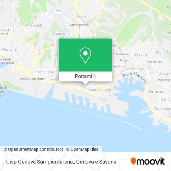 Mappa Uisp Genova Sampierdarena.