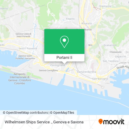 Mappa Wilhelmsen Ships Service .