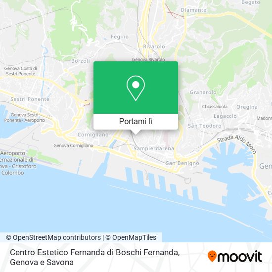Mappa Centro Estetico Fernanda di Boschi Fernanda