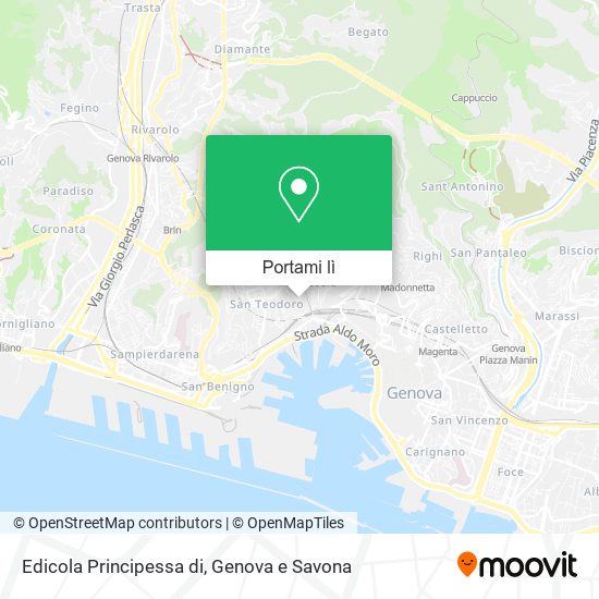 Mappa Edicola Principessa di