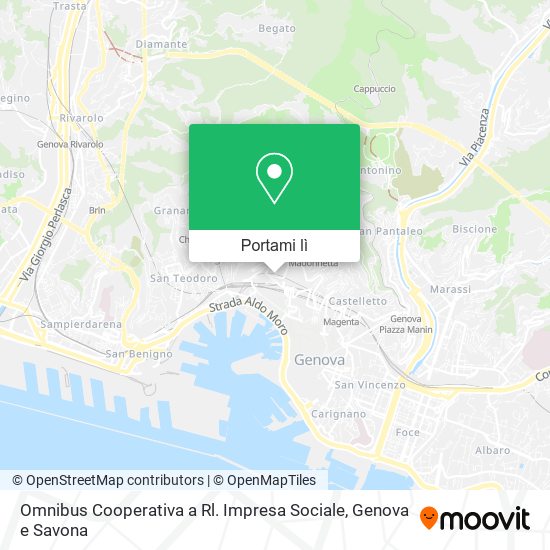 Mappa Omnibus Cooperativa a Rl. Impresa Sociale