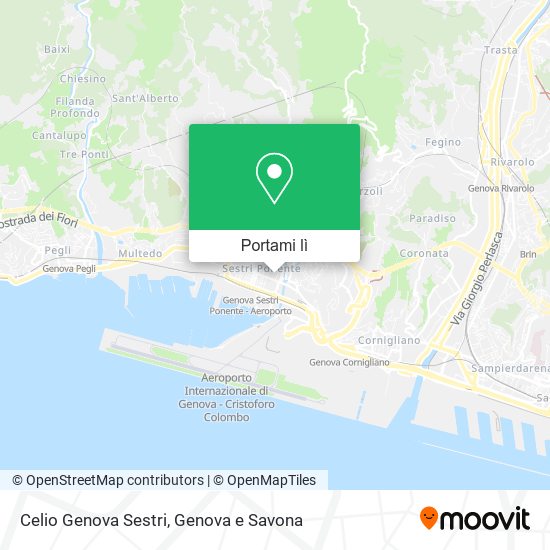 Mappa Celio Genova Sestri