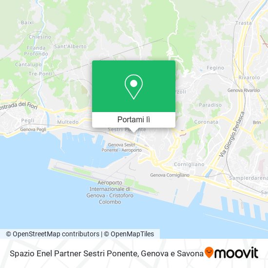 Mappa Spazio Enel Partner Sestri Ponente