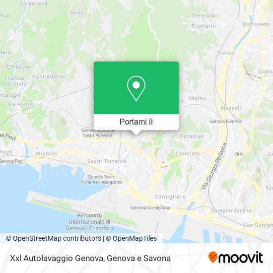 Mappa Xxl Autolavaggio Genova