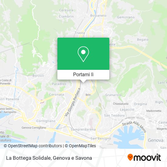 Mappa La Bottega Solidale