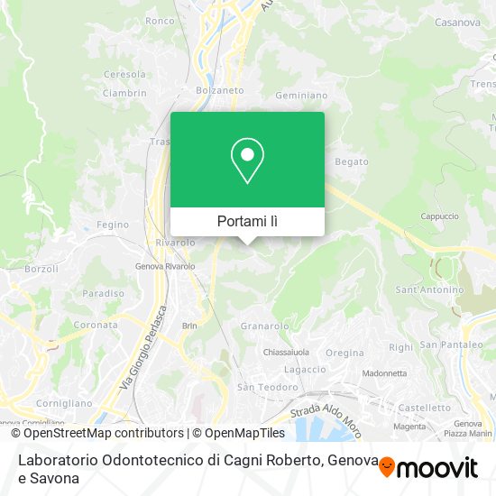 Mappa Laboratorio Odontotecnico di Cagni Roberto