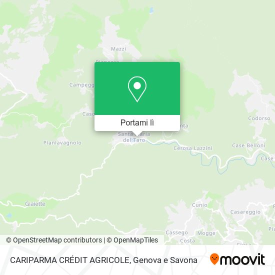 Mappa CARIPARMA CRÉDIT AGRICOLE