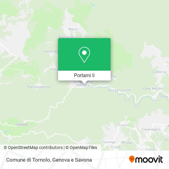 Mappa Comune di Tornolo
