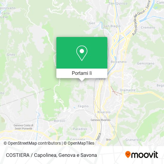 Mappa COSTIERA / Capolinea