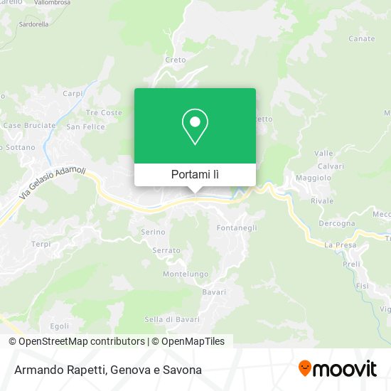 Mappa Armando Rapetti