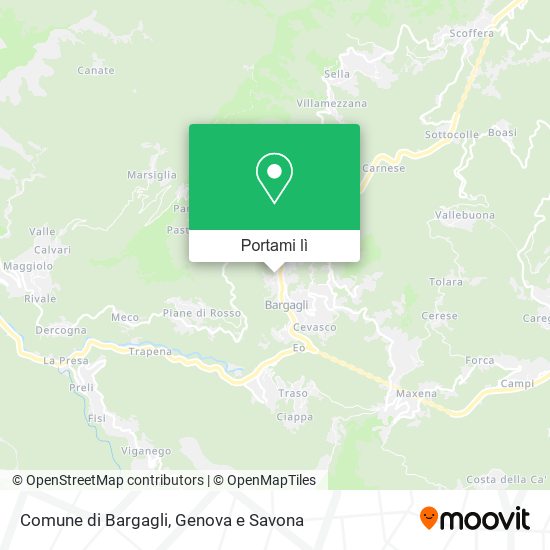 Mappa Comune di Bargagli