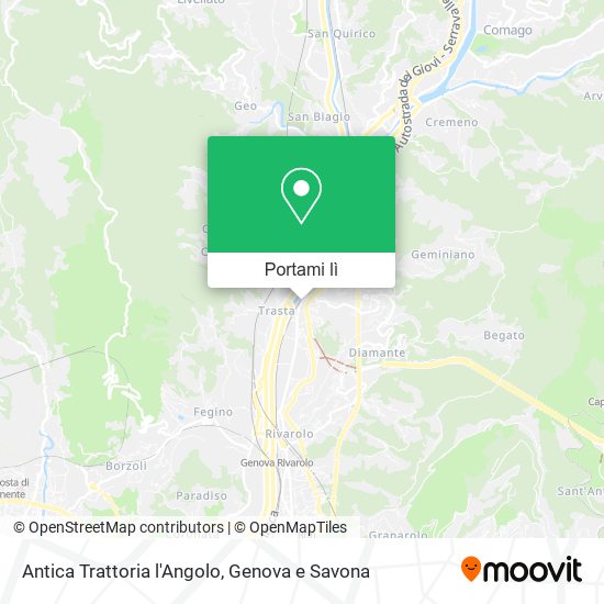 Mappa Antica Trattoria l'Angolo
