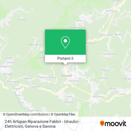 Mappa 24h Artigian Riparazione Fabbri - Idraulici - Elettricisti