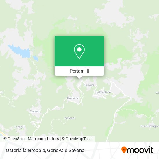 Mappa Osteria la Greppia