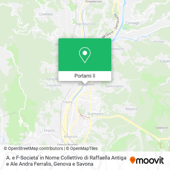 Mappa A. e F-Societa' in Nome Collettivo di Raffaella Antiga e Ale Andra Ferralis