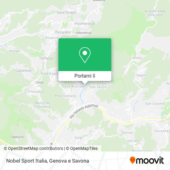 Mappa Nobel Sport Italia