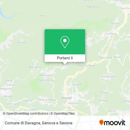 Mappa Comune di Davagna