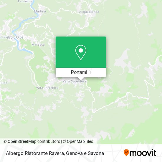 Mappa Albergo Ristorante Ravera