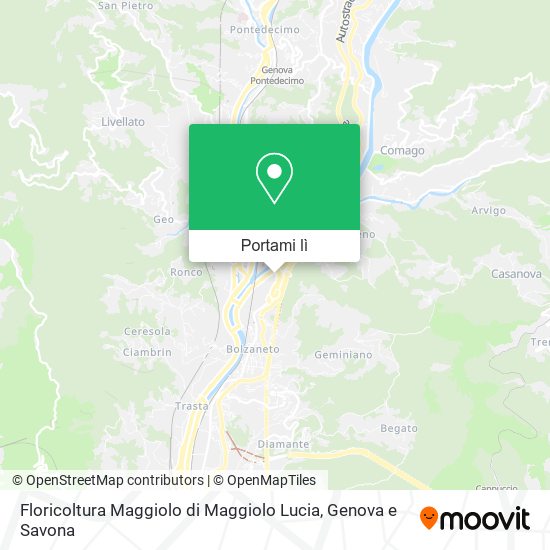 Mappa Floricoltura Maggiolo di Maggiolo Lucia