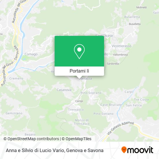 Mappa Anna e Silvio di Lucio Vario