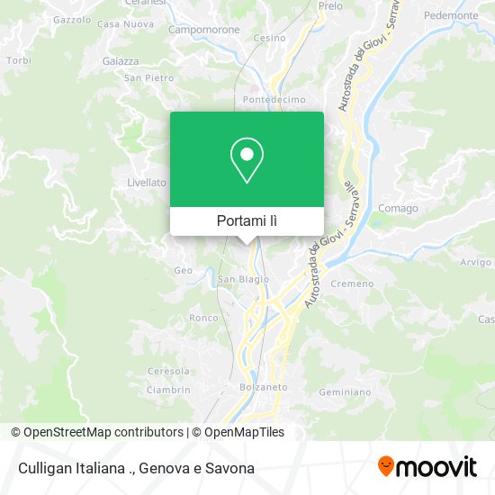 Mappa Culligan Italiana .