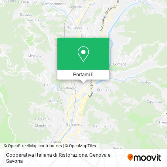 Mappa Cooperativa Italiana di Ristorazione