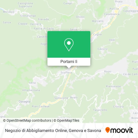 Mappa Negozio di Abbigliamento Online