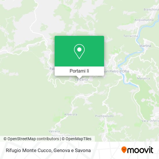 Mappa Rifugio Monte Cucco
