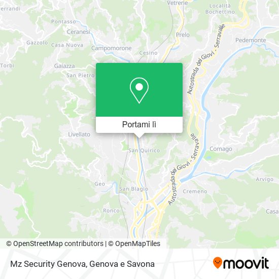Mappa Mz Security Genova