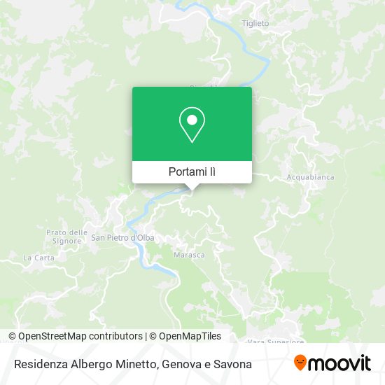 Mappa Residenza Albergo Minetto