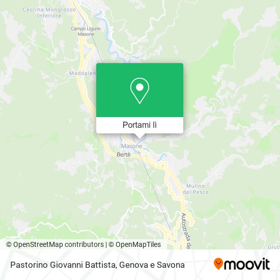 Mappa Pastorino Giovanni Battista