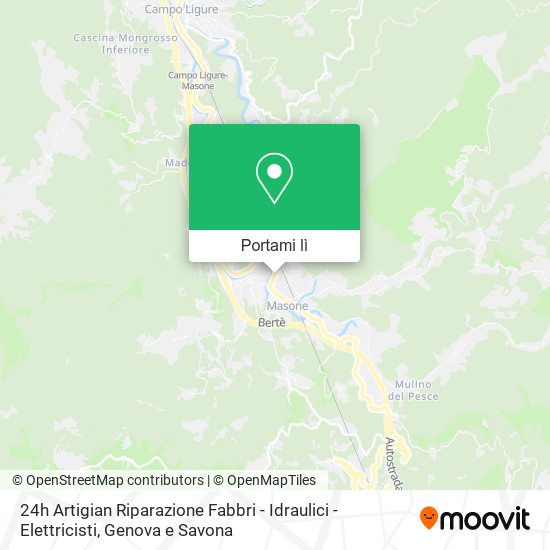 Mappa 24h Artigian Riparazione Fabbri - Idraulici - Elettricisti