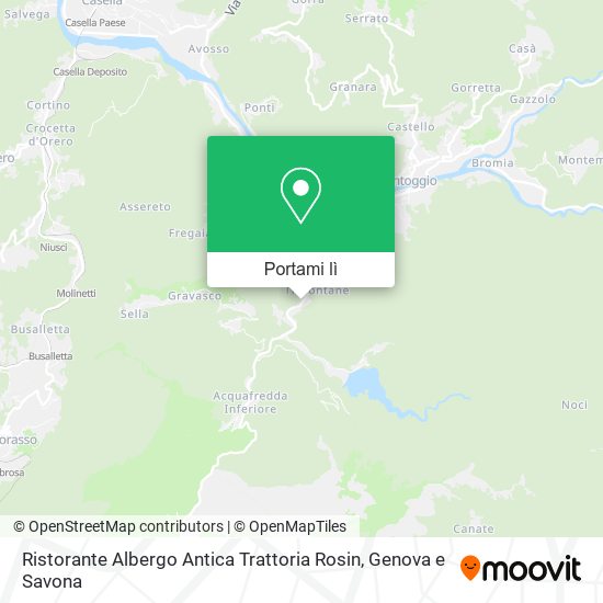 Mappa Ristorante Albergo Antica Trattoria Rosin