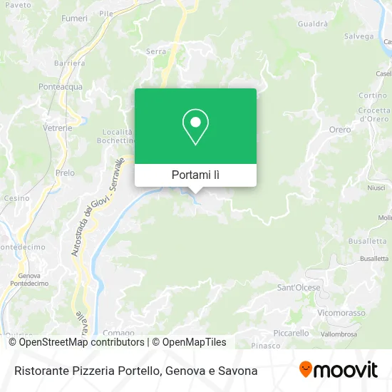 Mappa Ristorante Pizzeria Portello