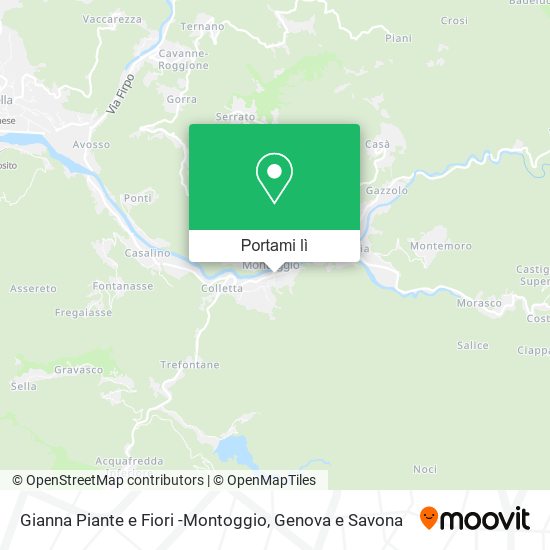 Mappa Gianna Piante e Fiori -Montoggio