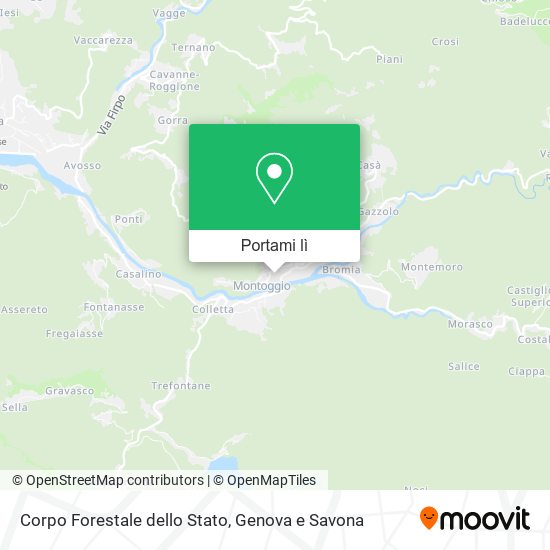 Mappa Corpo Forestale dello Stato